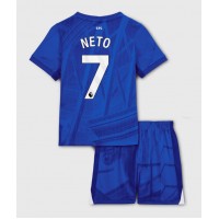 Stroje piłkarskie Chelsea Pedro Neto #7 Koszulka Podstawowej dla dzieci 2025-26 Krótki Rękaw (+ szorty)